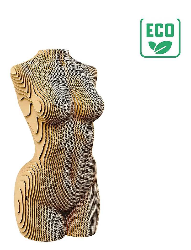 Cartonic - Cartonic 3D Puzzle FEMALE TORSO - holzfiguren - brown - 2