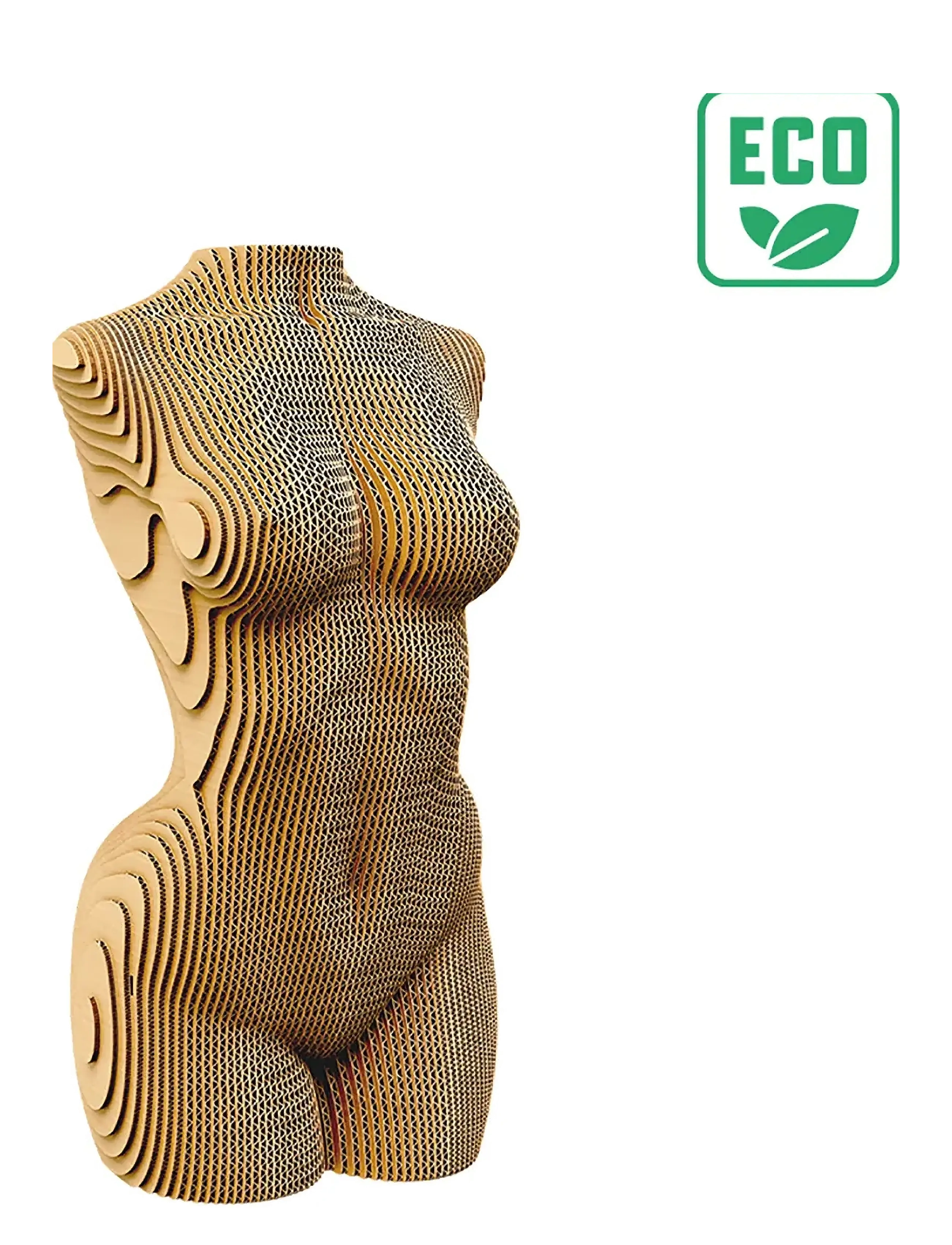 Cartonic - Cartonic 3D Puzzle FEMALE TORSO - wooden figures - brown - 2
