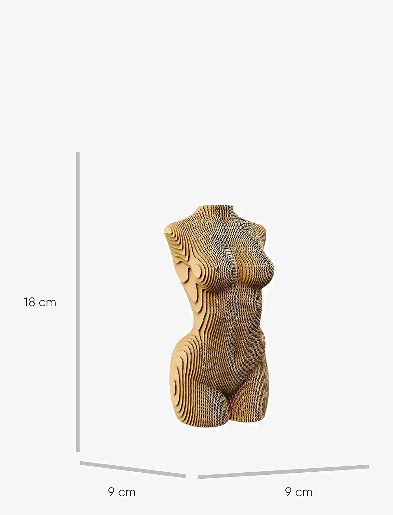 Cartonic - Cartonic 3D Puzzle FEMALE TORSO - holzfiguren - brown - 4