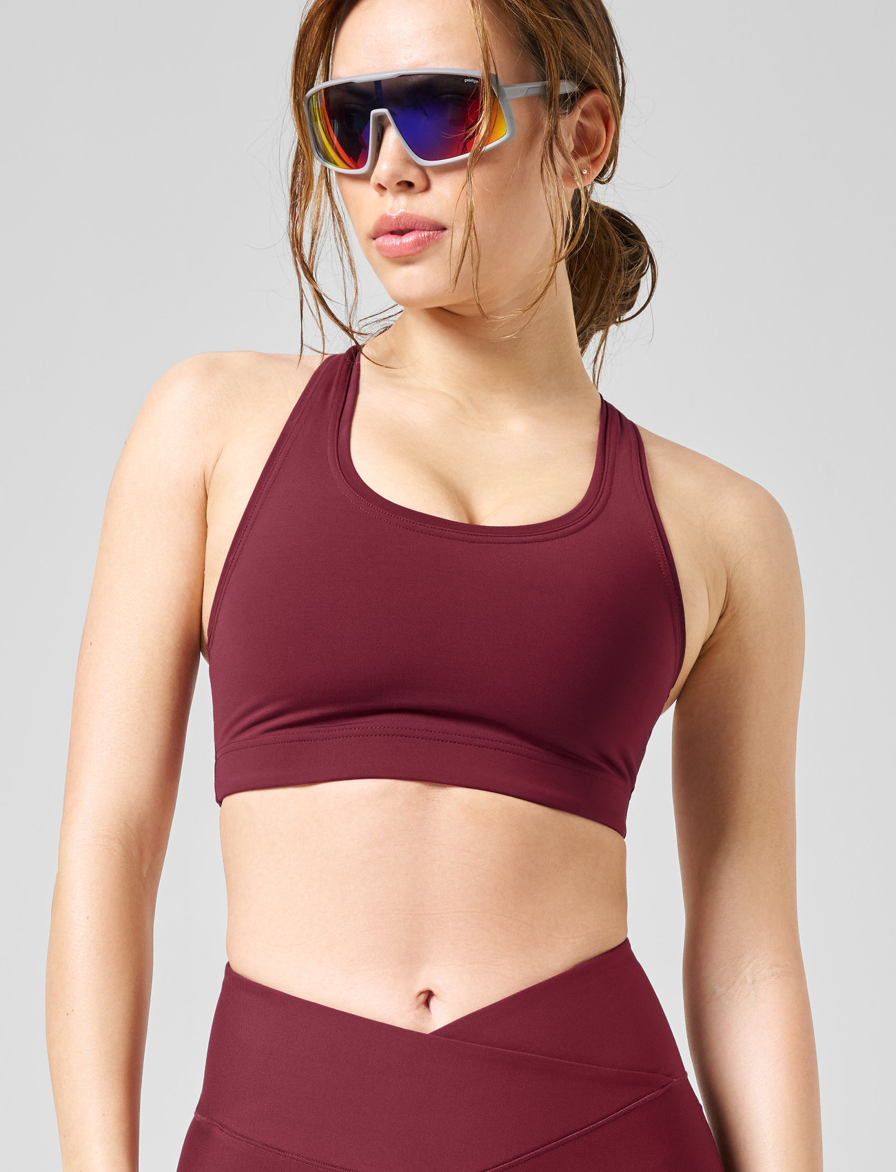 Casall - Iconic Sports Bra - hög support - evening red - 0