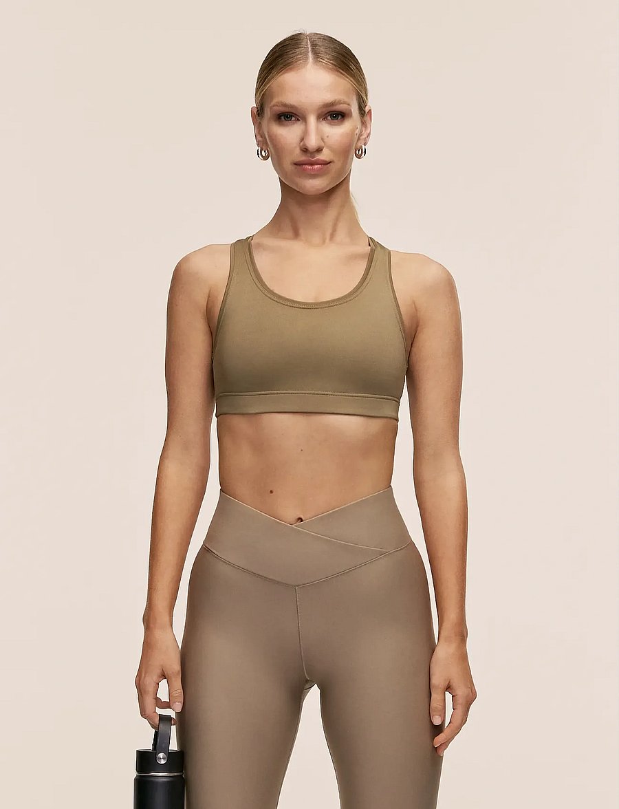 Casall - Iconic Sports Bra - starker halt - light khaki - 0