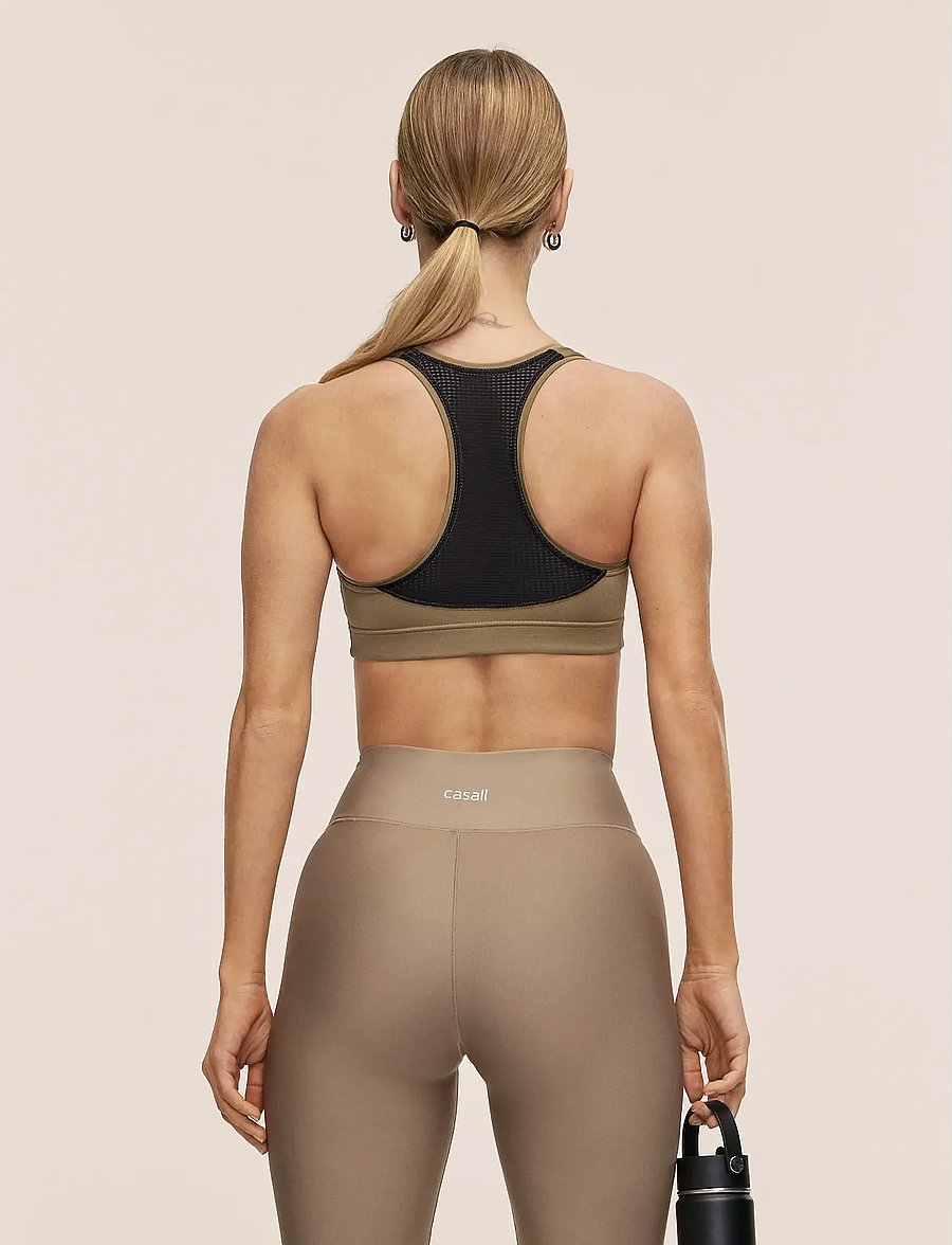 Casall - Iconic Sports Bra - starker halt - light khaki - 2