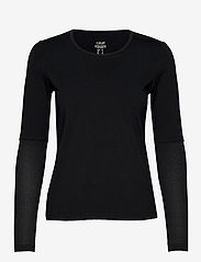 Casall - Essential Mesh Detail Long Sleeve - topjes met lange mouwen - black - 1