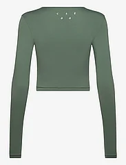 Casall - Crop Long Sleeve - któtkie bluzki - dusty green - 1