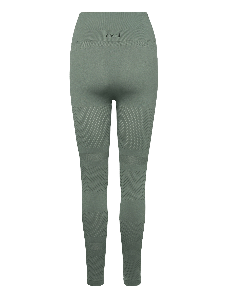 Casall - Essential Block Seamless High Waist Tights - dusty green - 2