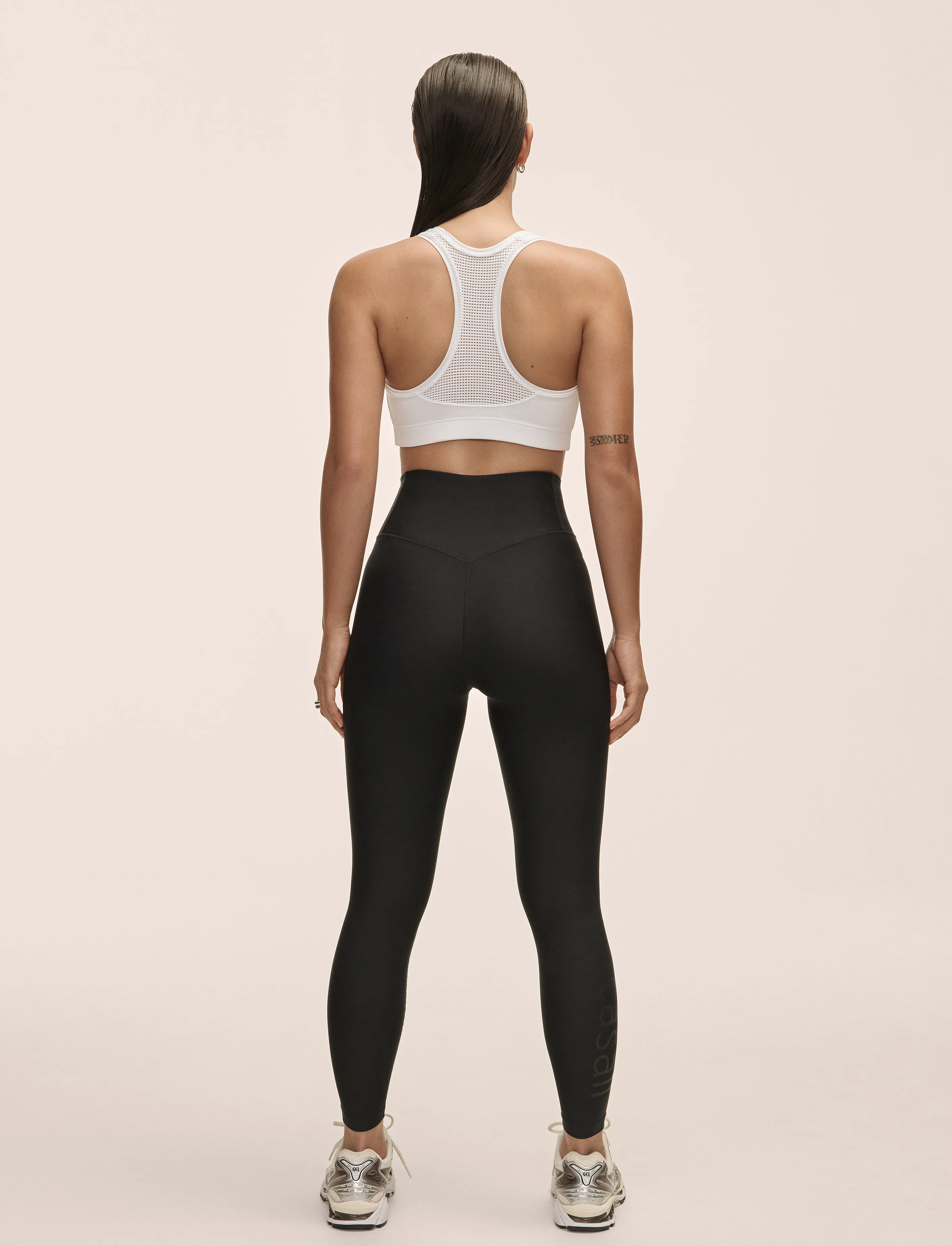 Casall - Graphic High Waist Tights - 7/8 länge - black - 3