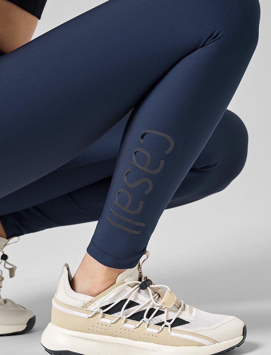 Casall - Graphic High Waist Tights - 7/8 länge - core blue - 4