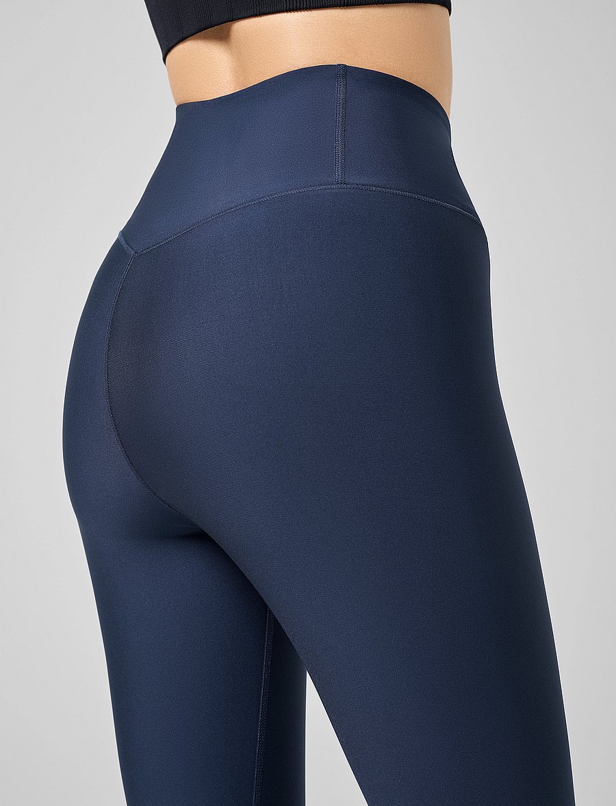 Casall - Graphic High Waist Tights - 7/8 länge - core blue - 5