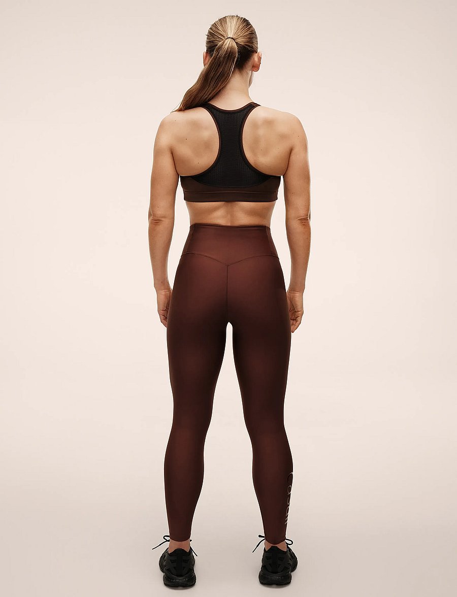 Casall - Graphic High Waist Tights - training tights - dark brown - 2