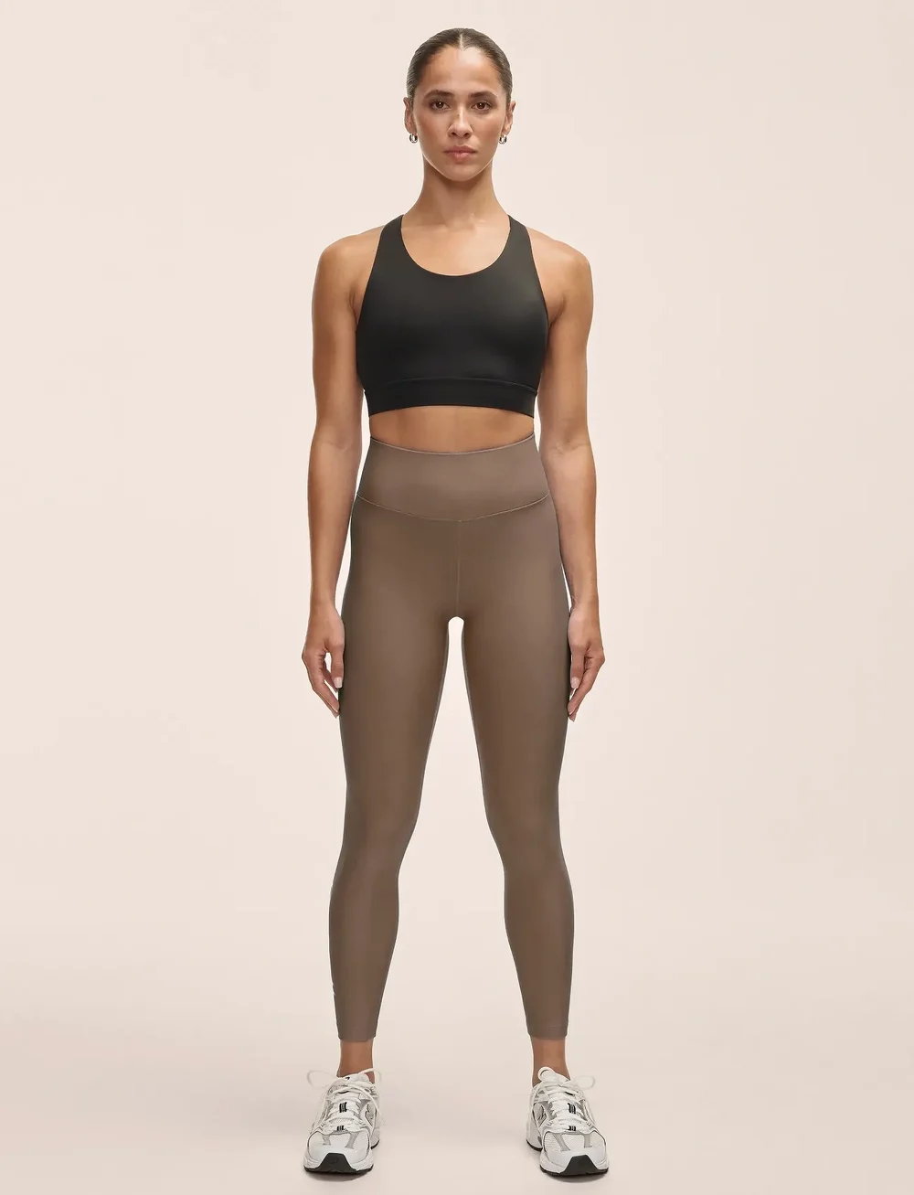 Casall - Graphic High Waist Tights - 7/8 längd - khaki - 0