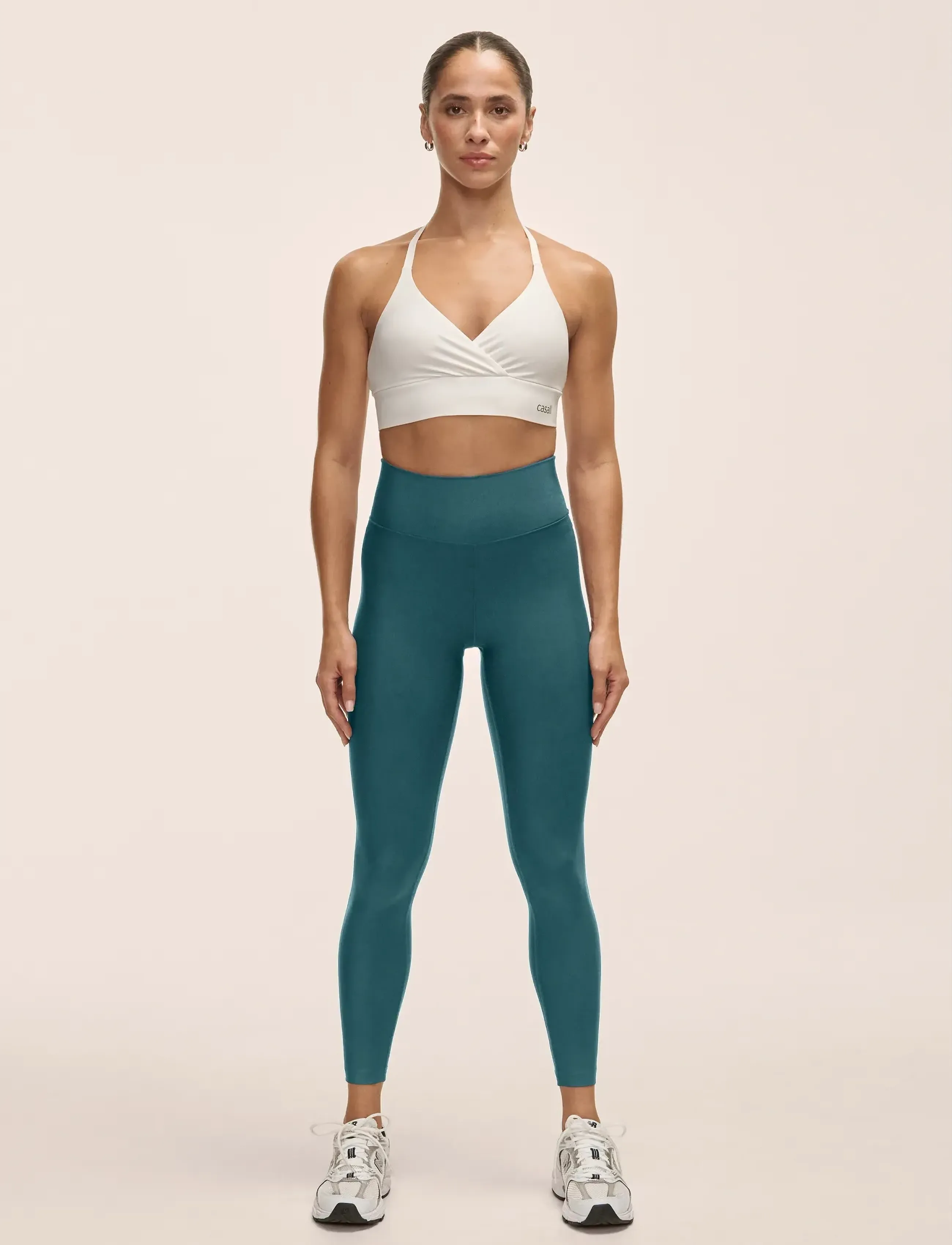 Casall Graphic High Waist Tights, 40, Sport, Grün - Running-training Frauen