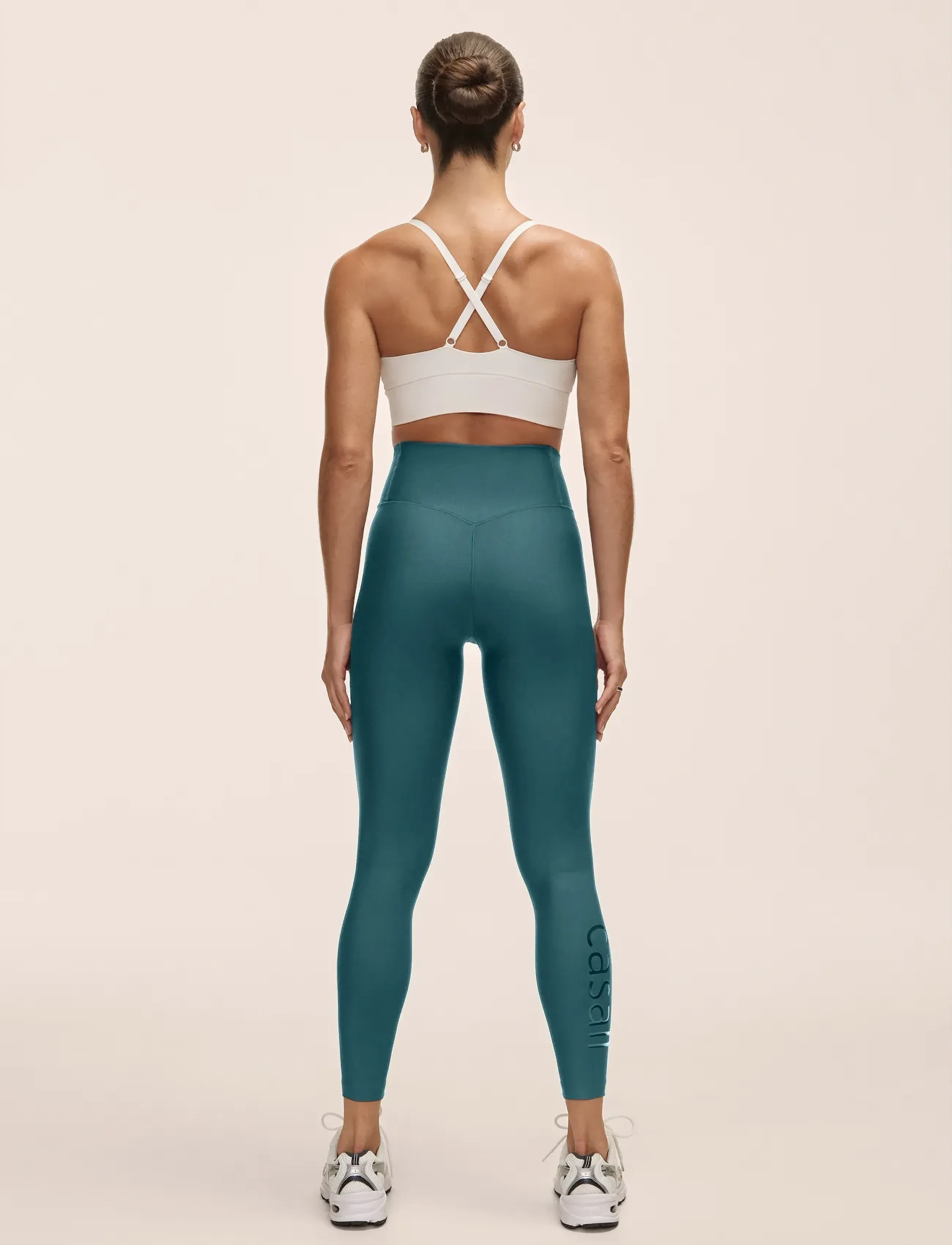 Casall - Graphic High Waist Tights - training tights - ocean teel - 2