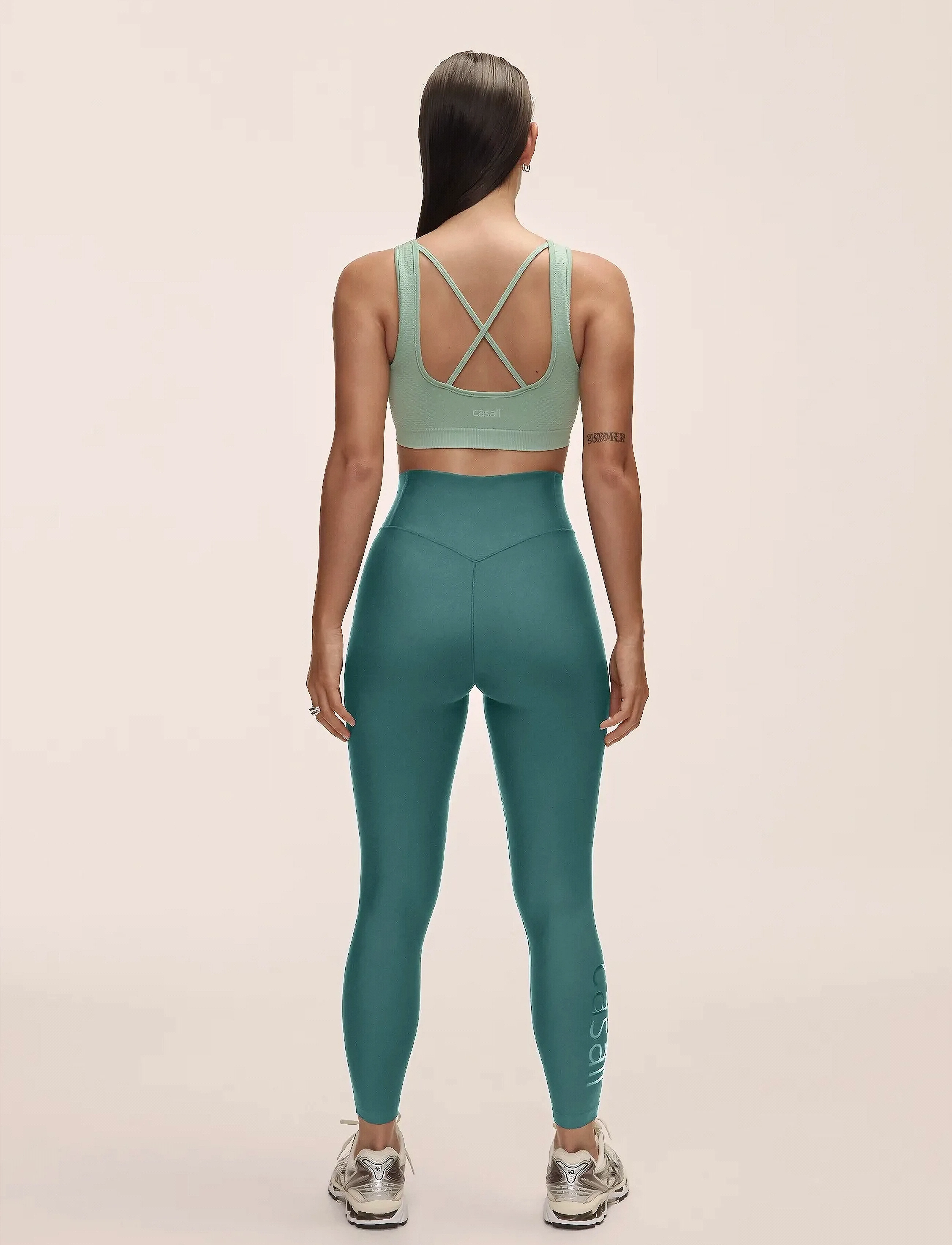Casall - Graphic High Waist Tights - trainingstights - winter green - 4