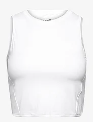Casall - Overlap Crop Top - t-shirt & tops - white - 0