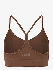 Casall - Seamless Graphical Rib Sports Top - spordirinnahoidjad - taupe brown - 1