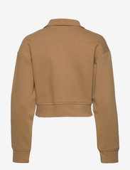 Casall - Cropped Half Zip Sweatshirt - hoodies - fuse green - 1