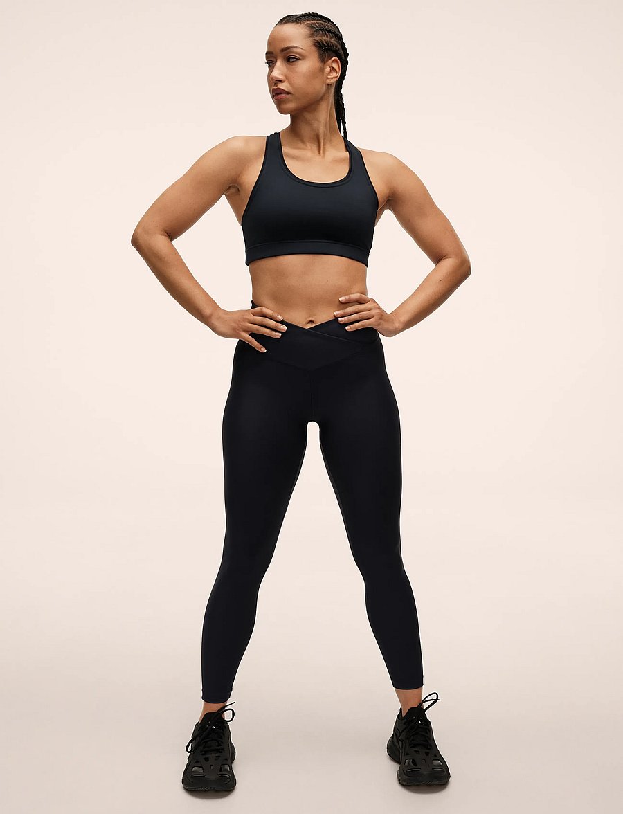 Casall - Overlap High Waist Tights - training tights - core blue - 3