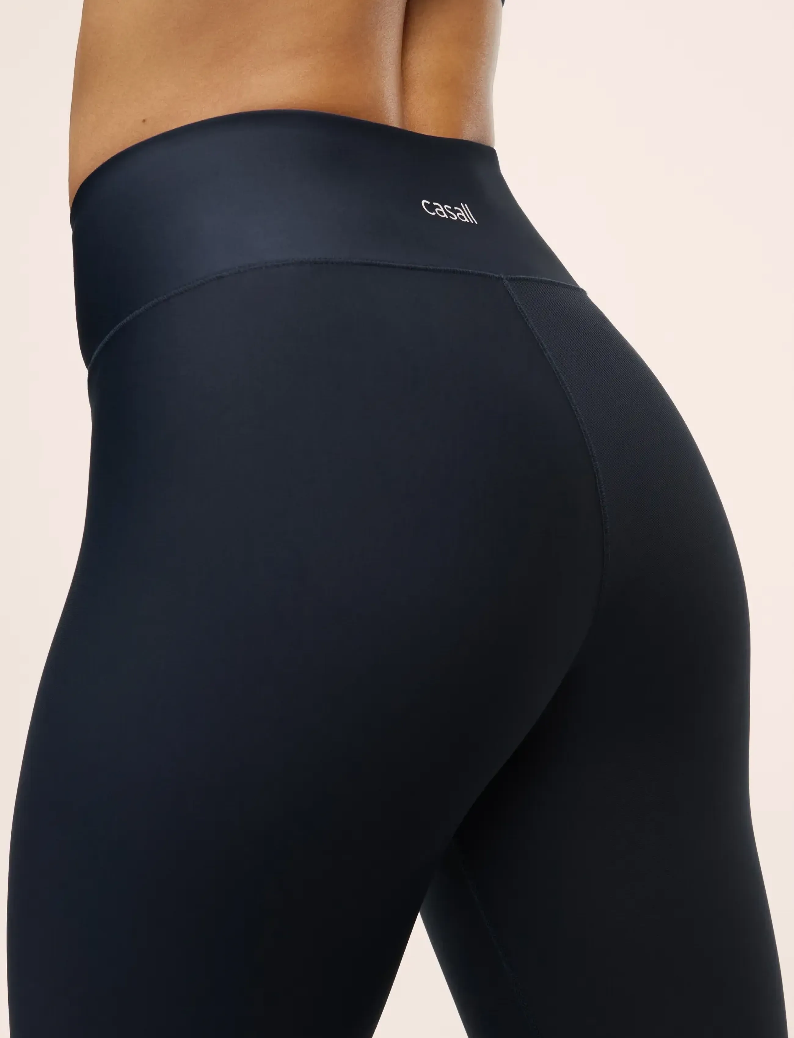 Casall - Overlap High Waist Tights - 7/8 länge - core blue - 4