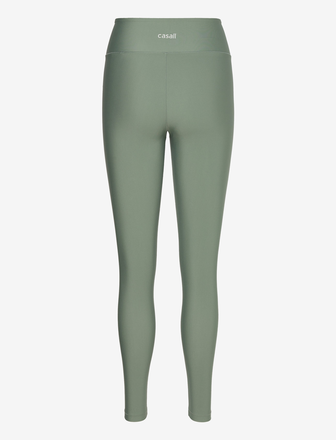 Casall - Overlap High Waist Tights - 7/8 längd - dusty green - 1