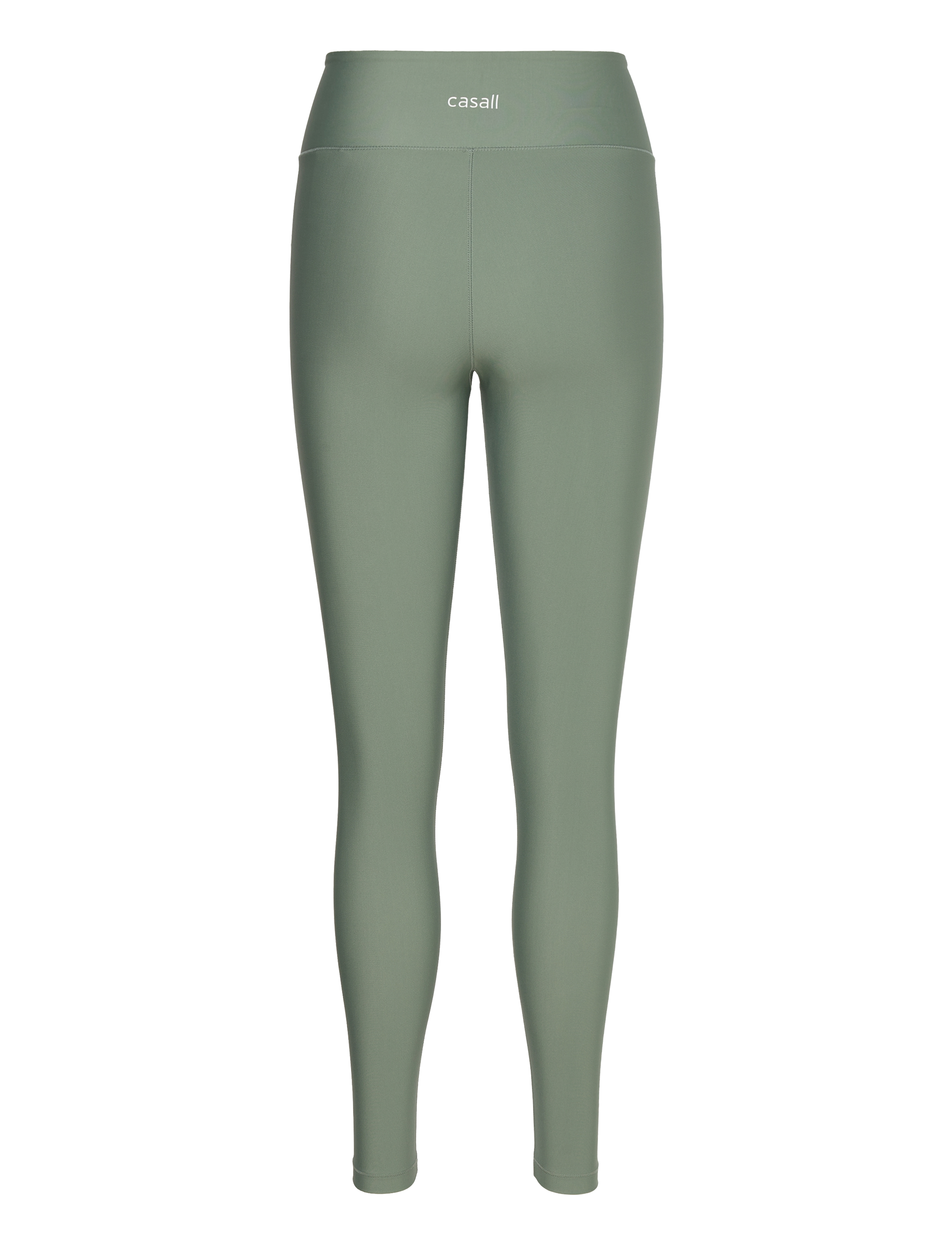 Casall - Overlap High Waist Tights - 7/8 length - dusty green - 1