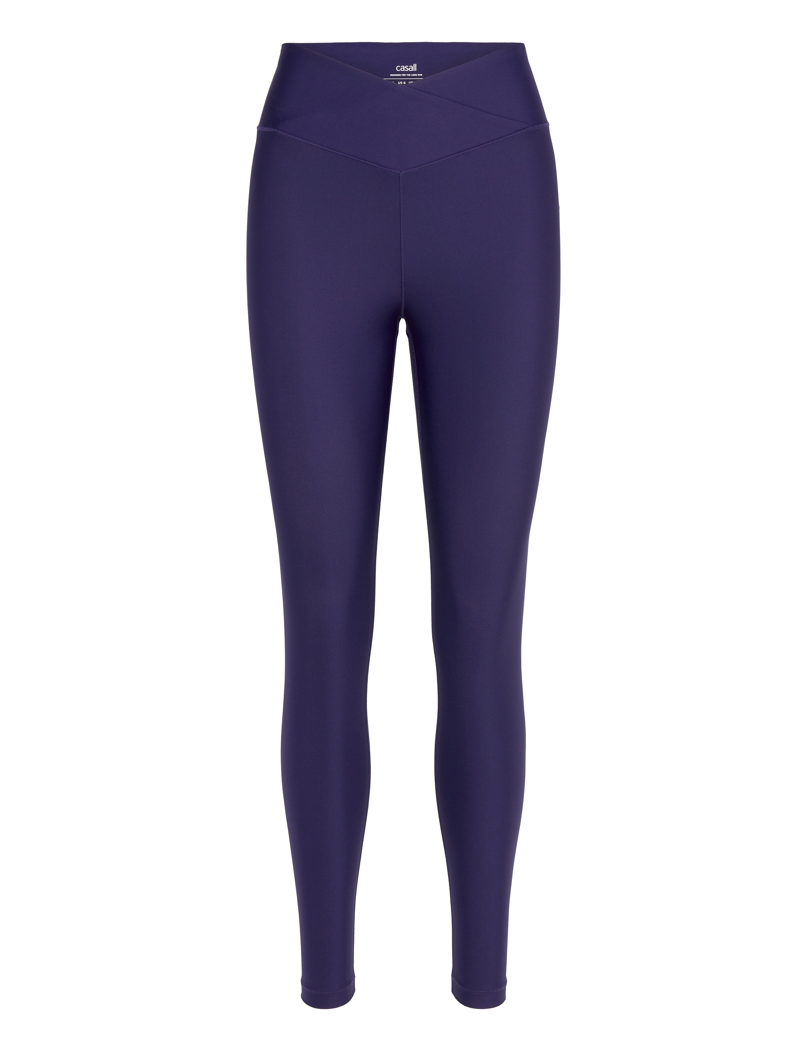 CASALL Overlap High Waist Strumpfhose Lila - 36 - Damen