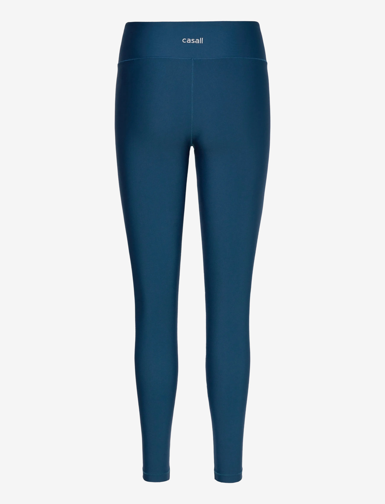 Casall - Overlap High Waist Tights - 7/8 längd - true blue - 2