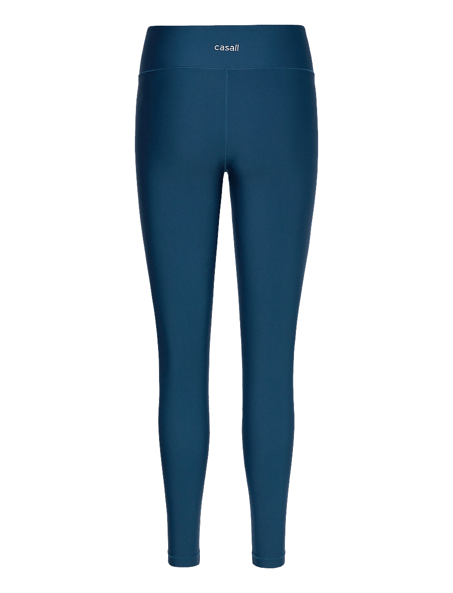 Casall - Overlap High Waist Tights - 7/8 längd - true blue - 2