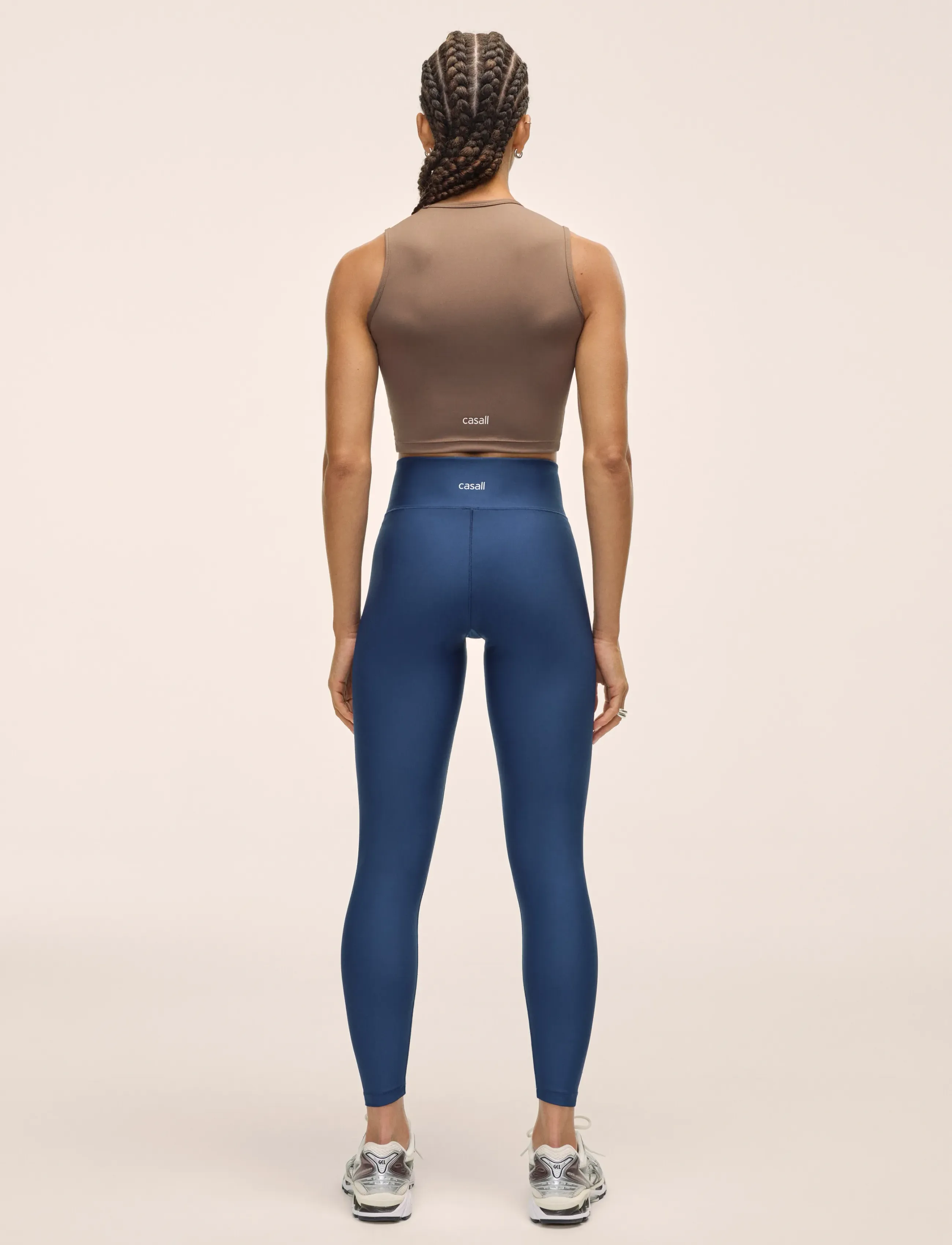 Casall - Overlap High Waist Tights - training tights - true blue - 3