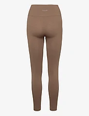 Casall - Seamless Graphical Rib High Waist Tights - seamless tights - taupe brown - 1