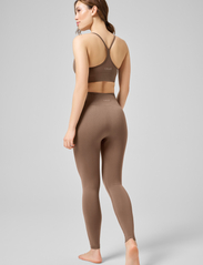 Casall - Seamless Graphical Rib High Waist Tights - seamless tights - taupe brown - 3