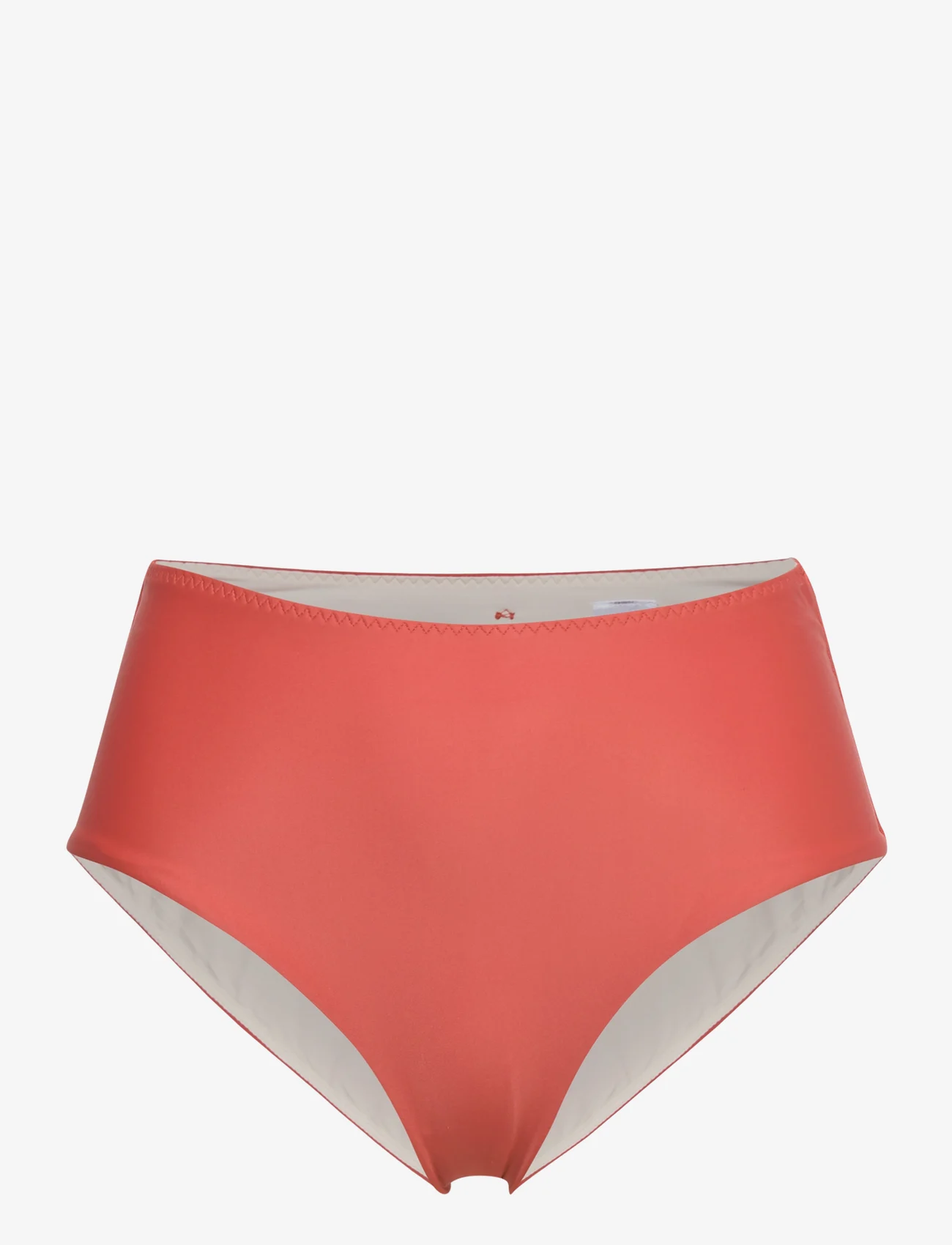 Casall - High Waist Bikini Hipster - højtaljede bikiniunderdele - dk papaya red - 0