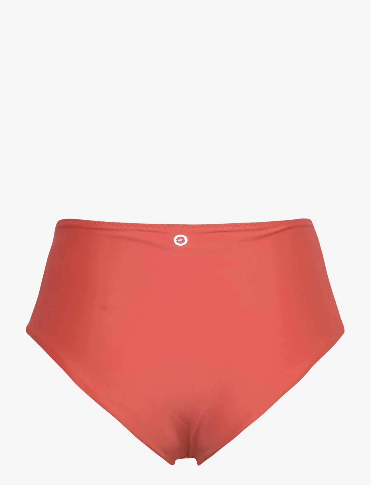 Casall - High Waist Bikini Hipster - high waist bikini bottoms - dk papaya red - 1