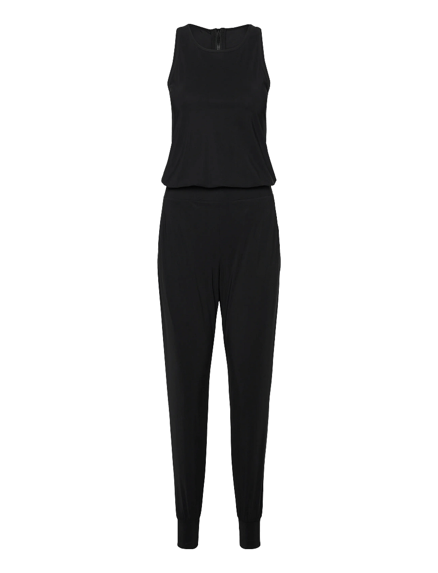 Casall - Weekend Jumpsuit Racerback - pükskostüümid ja bodid - black - 0