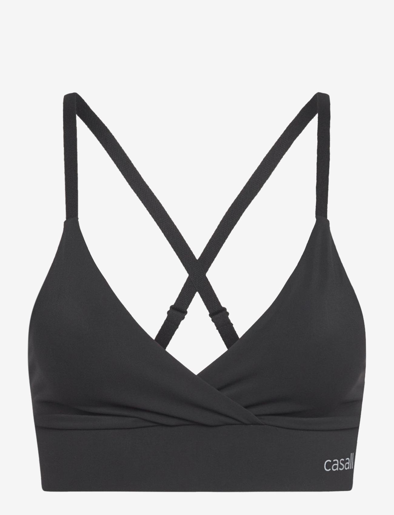 Casall - Wrap Sports Bra - medium støtte - black - 1