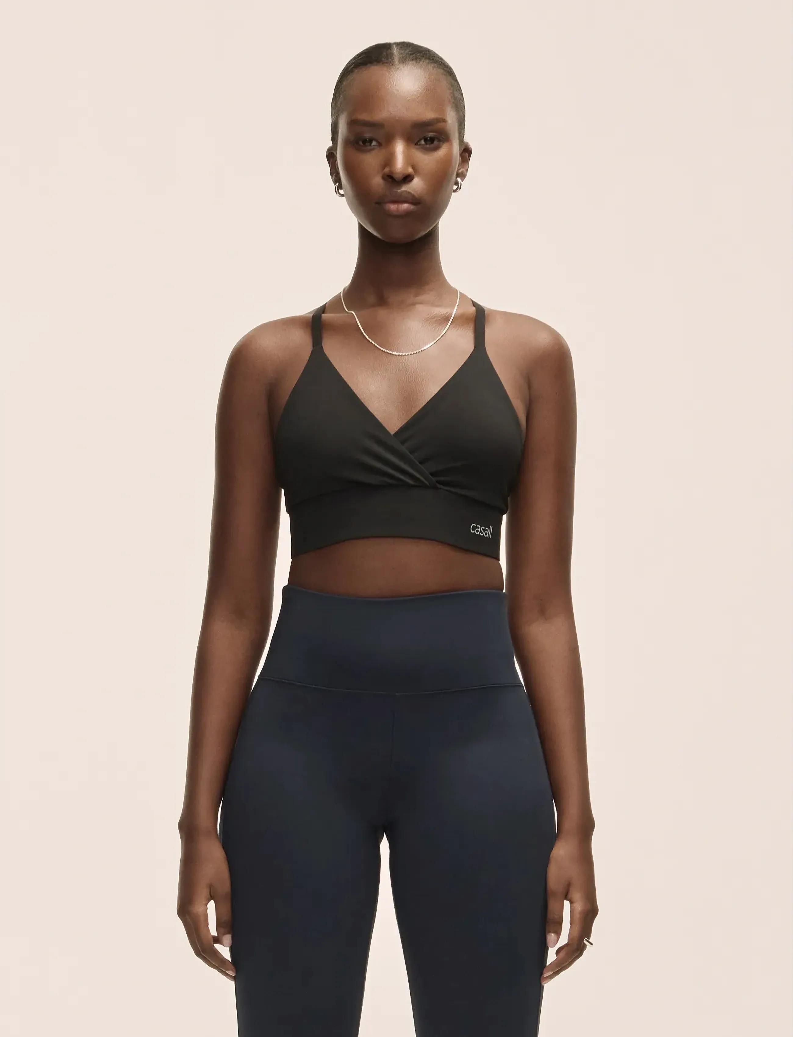 Casall Wrap Sports Bra, XS, Sport Clothing, Schwarz - Bras All, Frauen