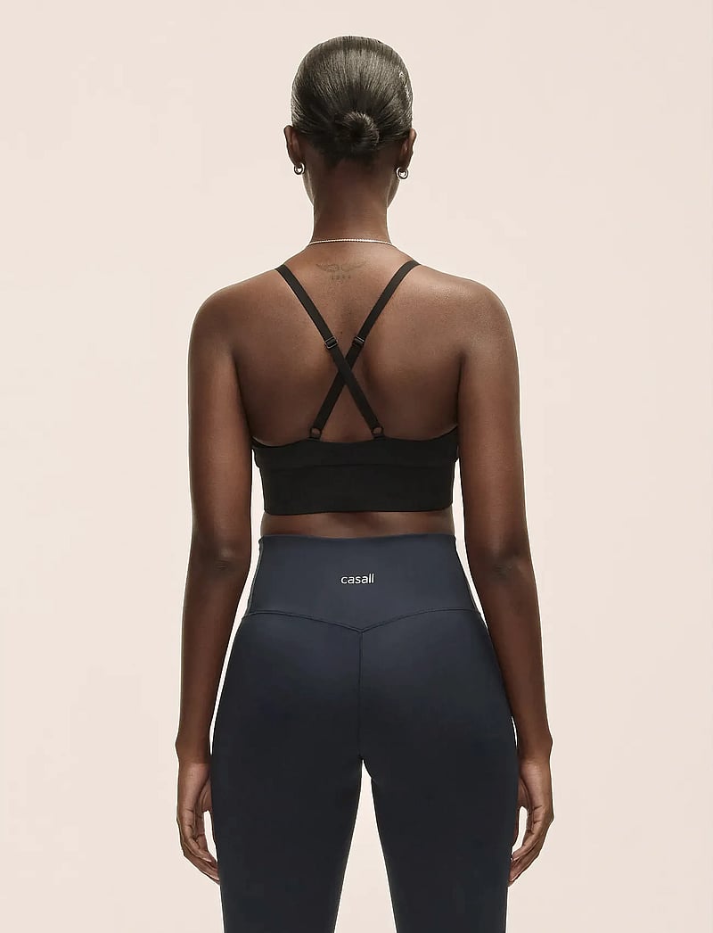 Casall - Wrap Sports Bra - medium støtte - black - 3