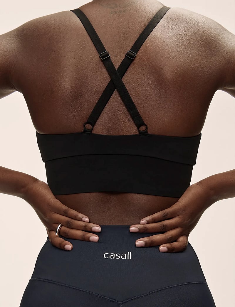 Casall - Wrap Sports Bra - medium støtte - black - 4