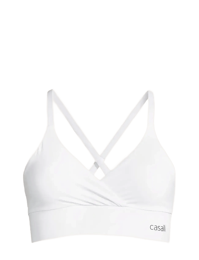 Casall - Wrap Sports Bra - keskmine toestus - white - 1