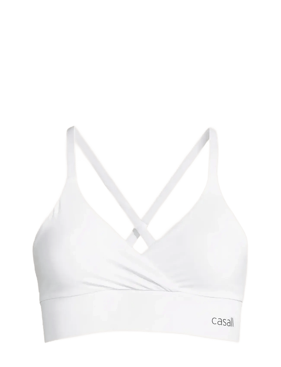 Casall - Wrap Sports Bra - mittlerer halt - white - 1