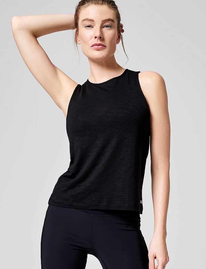 Casall - Soft Texture Tank - tank tops - black - 0