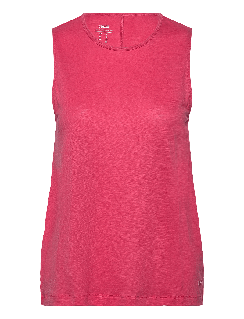 Casall - Soft Texture Tank - linnen - ruby blush - 0