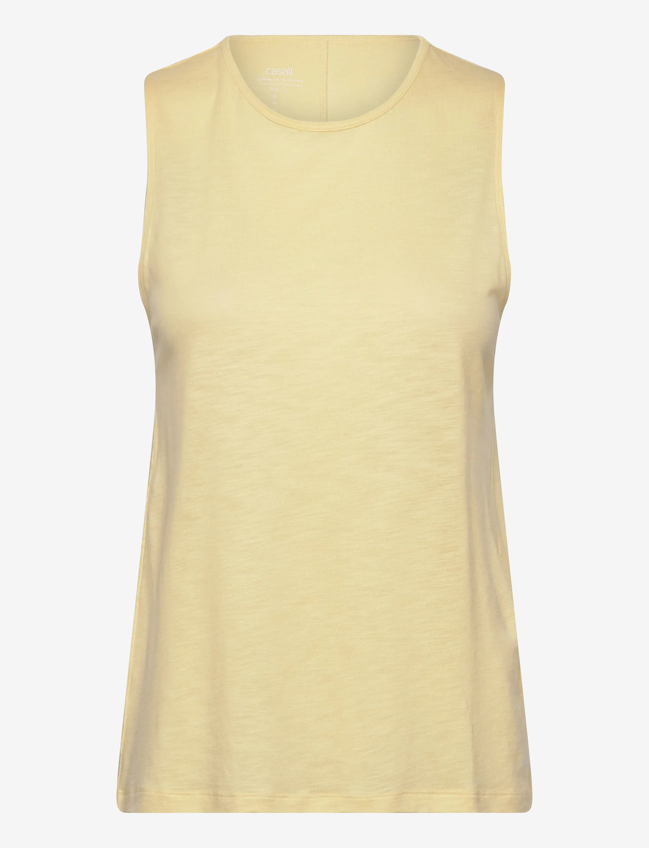 Casall - Soft Texture Tank - linnen - yellow steam - 0