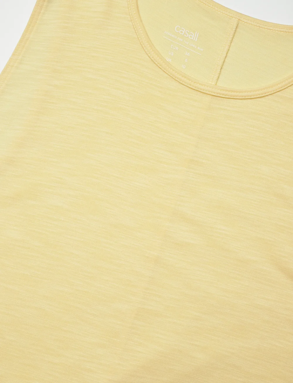 Casall - Soft Texture Tank - tank tops - yellow steam - 2