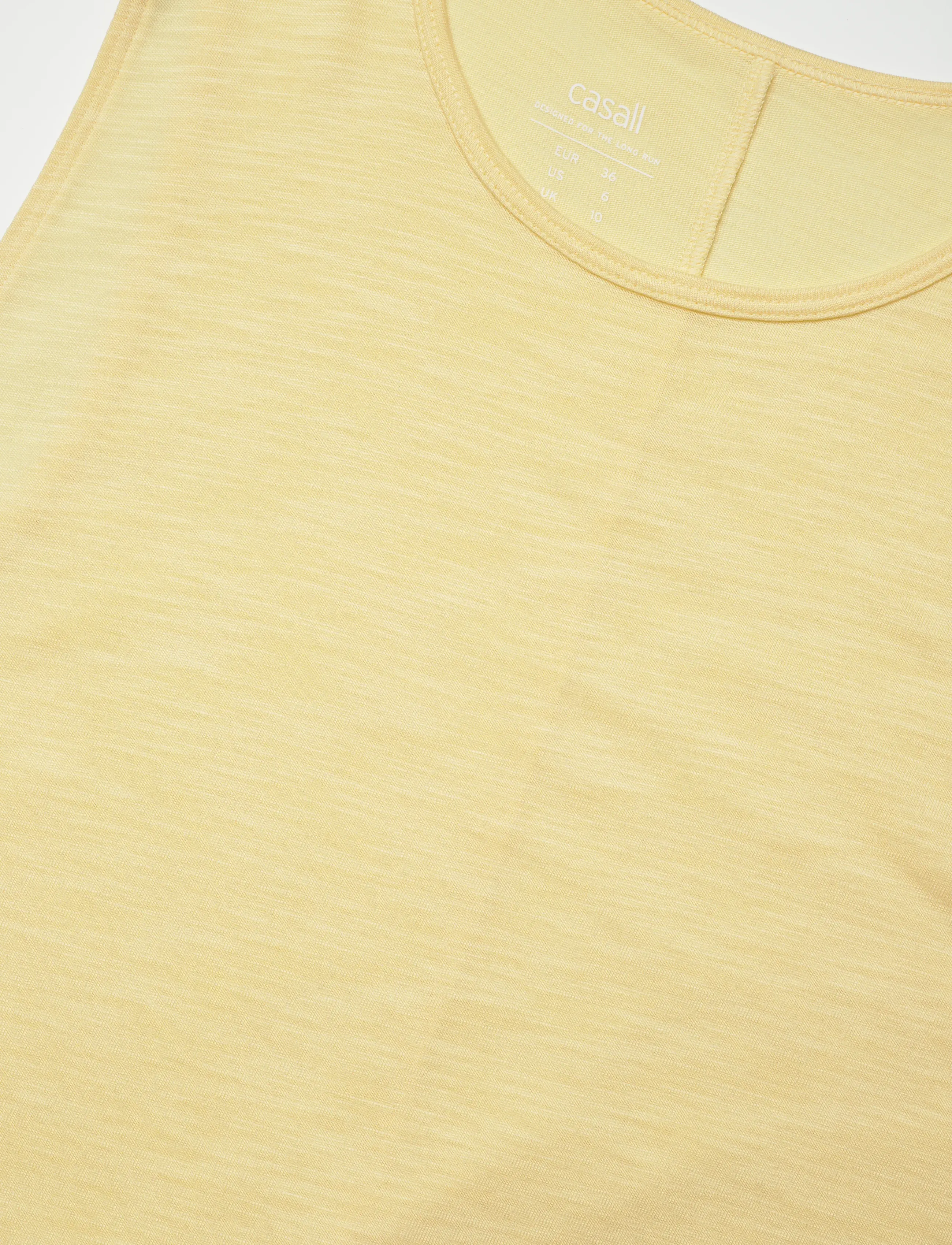 Casall - Soft Texture Tank - yellow steam - 2