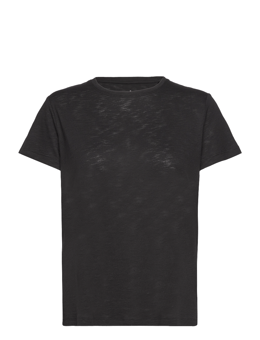 Casall - Soft Texture Tee - t-shirts - black - 1
