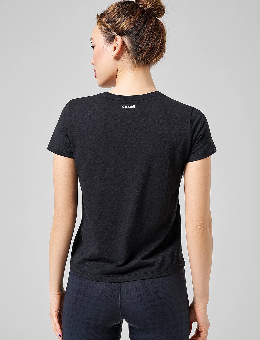 Casall - Soft Texture Tee - t-shirts - black - 3