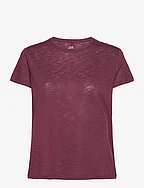 Soft Texture Tee - EVENING RED