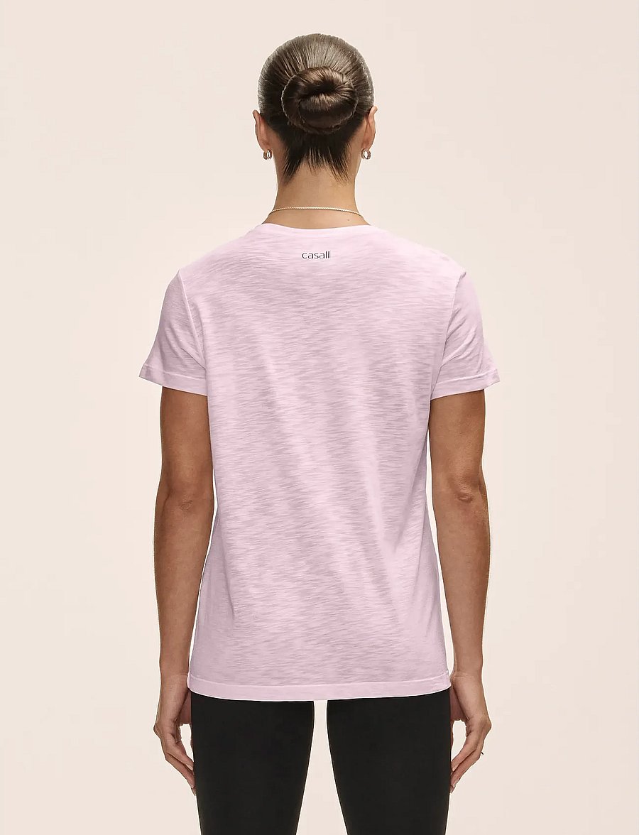 Casall - Soft Texture Tee - t-shirts - lush pink - 0