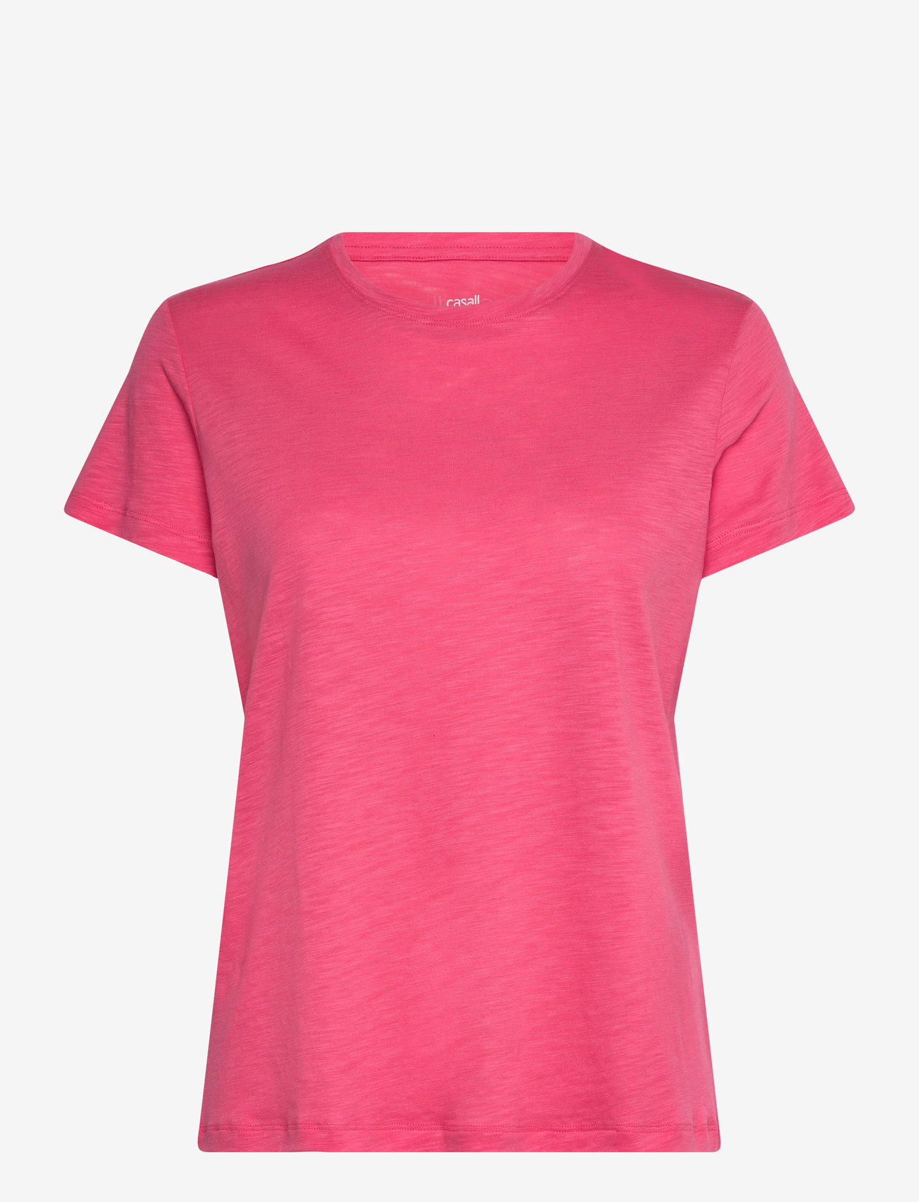 Casall - Soft Texture Tee - t-shirts - ruby blush - 0