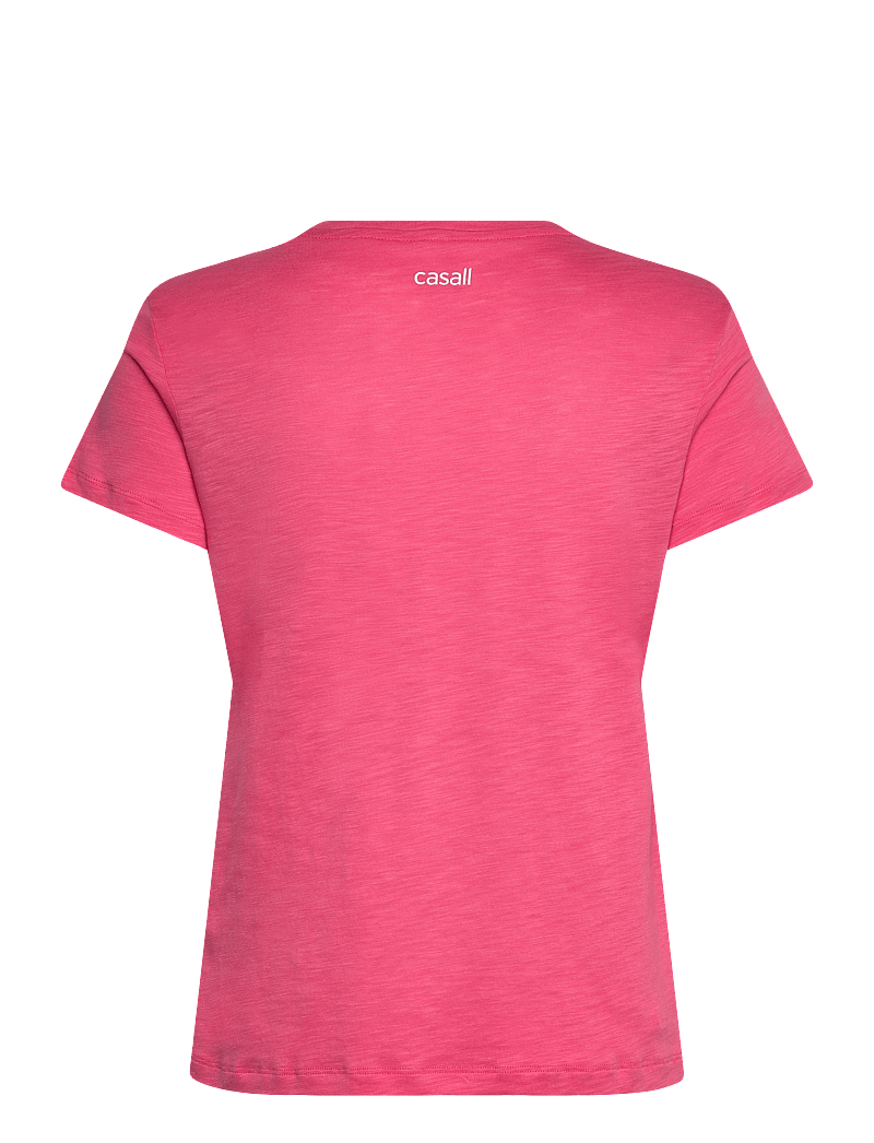 Casall - Soft Texture Tee - t-shirts - ruby blush - 2